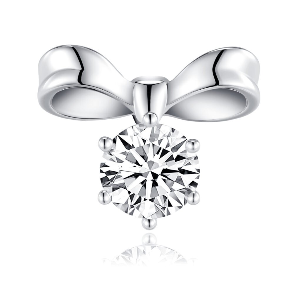 S925 Sterling Silver Bow Stud Earrings