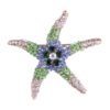 Women's Fashionable Diamond Starfish Brooch