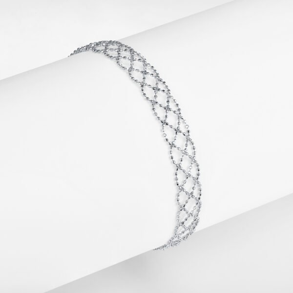 S925 Sterling Silver Hollow Mesh Bracelet