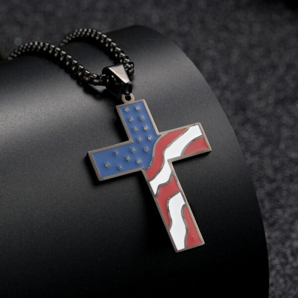 504586024847.jpg USA Flag Cross Necklace