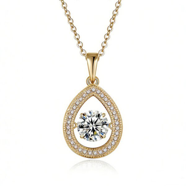 S925 Sterling Silver Teardrop Necklace