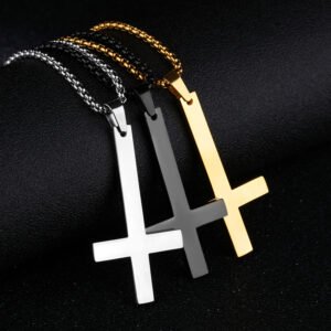5298707157_113251234.jpg Men's stainless steel inverted cross necklace