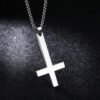 5299698700_113251234.jpg Men's stainless steel inverted cross necklace