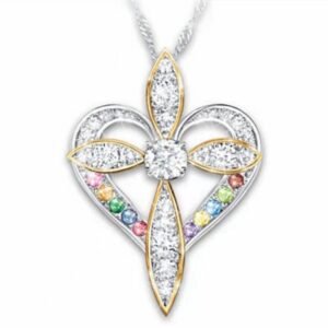 52dc7e2a-c314-4f2e-be98-dd4c99d1e5ba.jpg Fashion Love Heart Shaped Cross Pendant