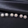 Sterling Silver Snowflake Stud Earrings