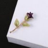 56cfa7f6-28d3-4109-a9ec-0be9cb71dde0.jpg Three-dimensional Rose Flower Rhindiamond-style Brooch