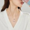 5817f995-ba79-4949-b56f-2a1d0e658667.jpg S925 Necklace Gold Double Layer Small Skirt Necklace
