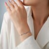 S925 Sterling Silver Station Bracelet
