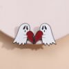 Halloween Couple Metal Ghost Love Brooche