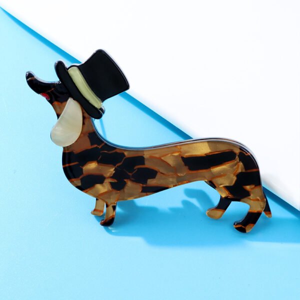 Fashion Acrylic Dog Brooch