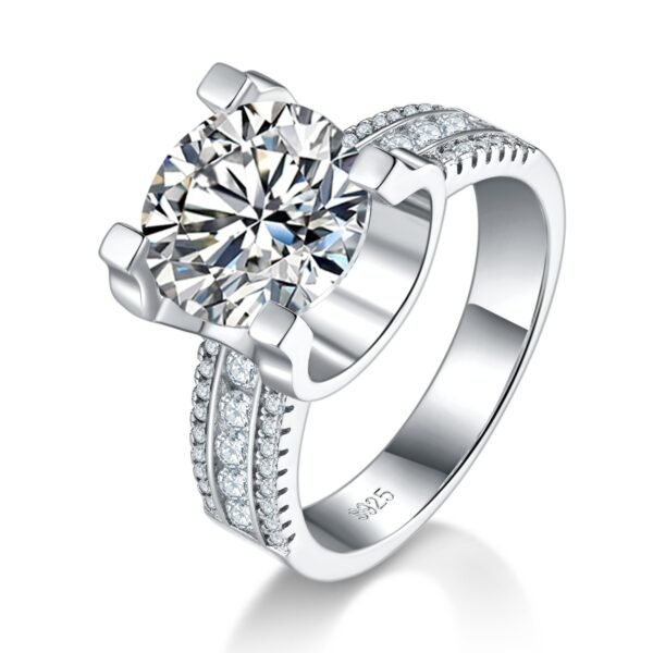 S925 Sterling Silver 5ct round cut stone 11mm