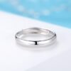 Glossy Ring Simple Men's Silver Ring