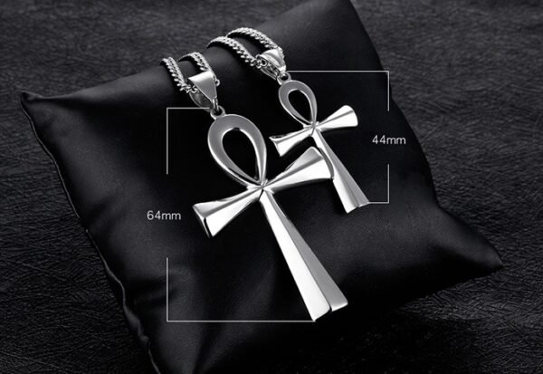 Stainless steel ancient Egyptian Cross Necklace Pendant