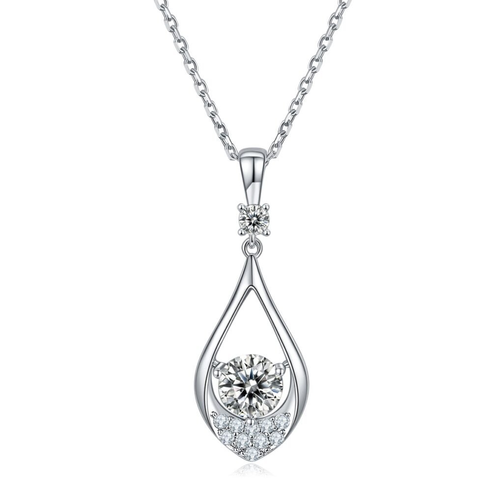 S925 Sterling Silver Teardrop Necklace