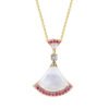 69cfea2d-92a9-464a-9e0a-3835ab0dcb69.jpg S925 Necklace Gold Double Layer Small Skirt Necklace