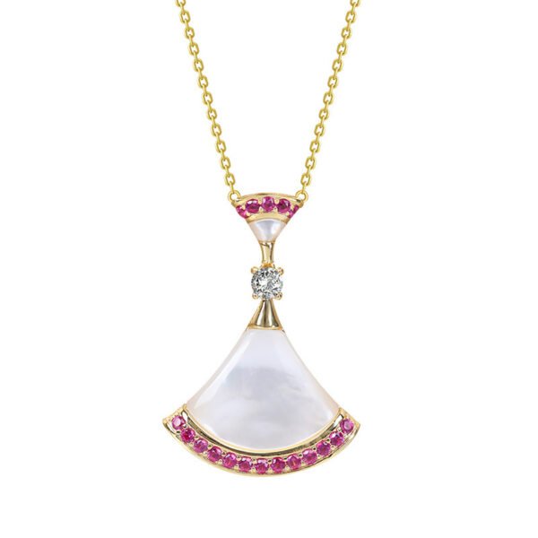 69cfea2d-92a9-464a-9e0a-3835ab0dcb69.jpg S925 Necklace Gold Double Layer Small Skirt Necklace
