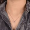 S925 Sterling Silver Star Moon Necklace