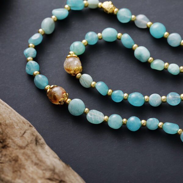 Natural Stone Bohemian Pendant Necklace