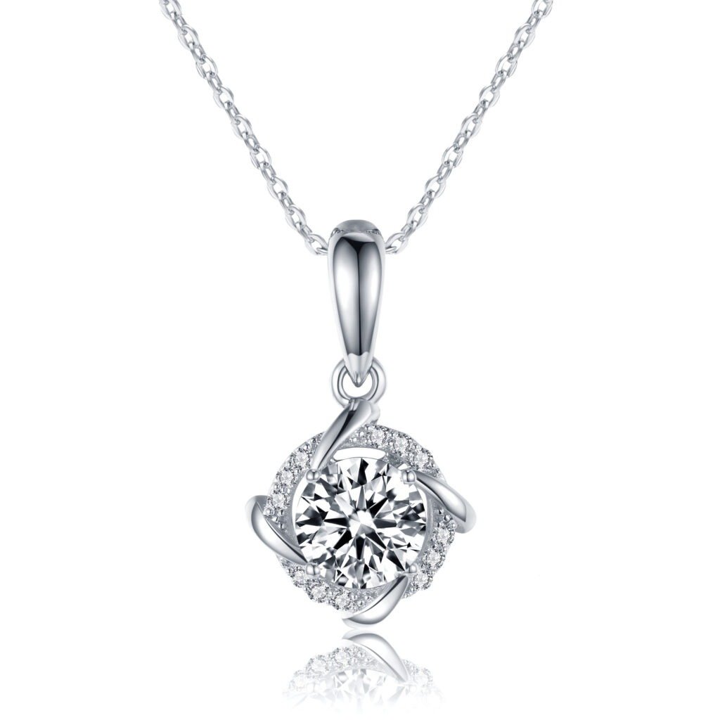 S925 Sterling Silver Moissanite Necklace S925 Sterling Silver Moissanite Necklace