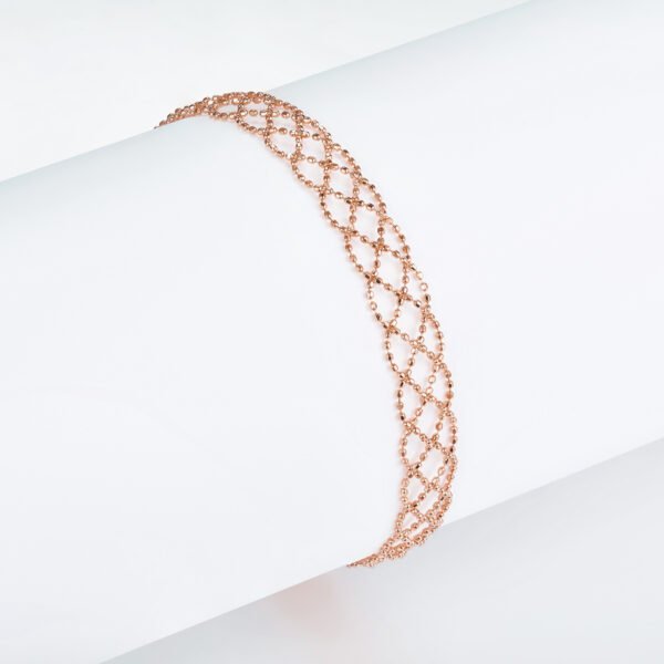 S925 Sterling Silver Hollow Mesh Bracelet