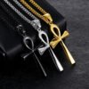 Stainless steel ancient Egyptian Cross Necklace Pendant