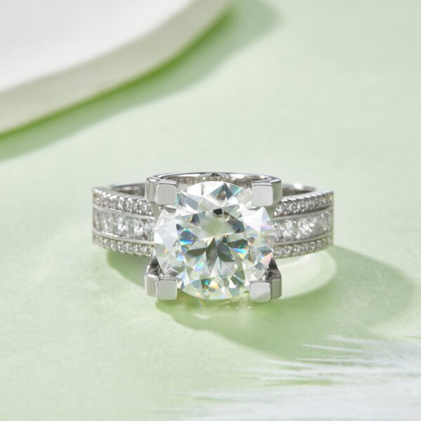 S925 Sterling Silver 5ct round cut stone 11mm