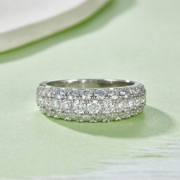 792e838e-9e45-4154-b3d5-a36428b7d5bf.jpeg S925 Sterling Silver 3-Row Pave Moissanite Ring