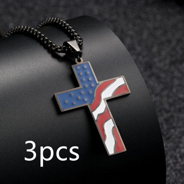 7c5498c4-9699-4963-a87f-787df4c2ce8b.jpg USA Flag Cross Necklace