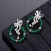S925 Sterling Silver Bow Hoop Earrings