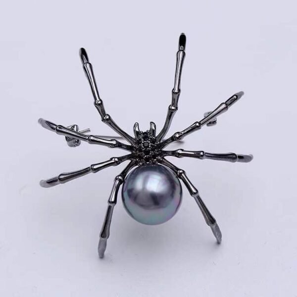 Spider Pearl Large Brooch