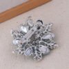 7d5a862c-6a2d-40c0-b8c1-9d26a6607355.jpg Turquoise Silver Crystal Rhinestone Flower Brooch Pin