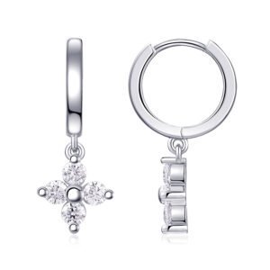 S925 Sterling Silver Clover Drop Earrings