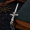 7f2ea11c-f9d6-40bd-996f-bccbd6a95cfc.jpg S925 Sterling Silver Skull Knight Sword Cross Pendant