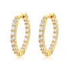 S925 Sterling Silver Gold Plated Earrings