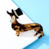 Fashion Acrylic Dog Brooch
