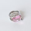 Zircon Ring Peach Blossom Crystal
