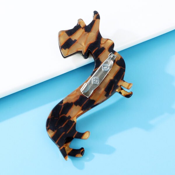 Fashion Acrylic Dog Brooch