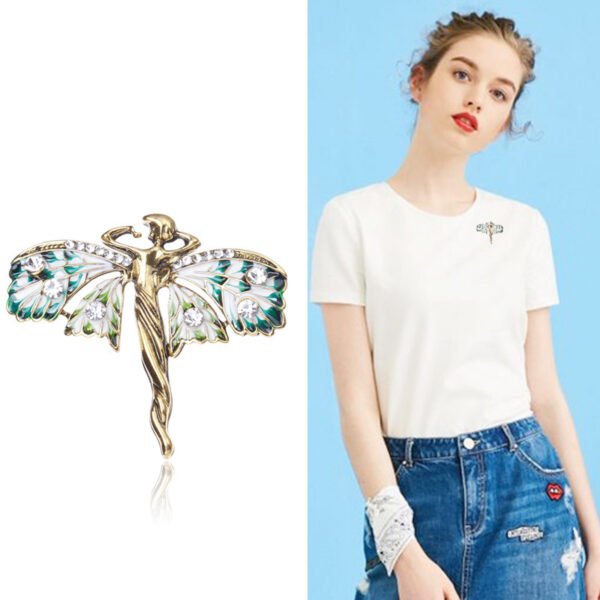 Enamel Butterfly Brooch