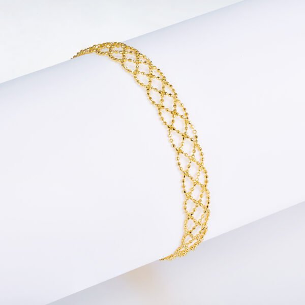 S925 Sterling Silver Hollow Mesh Bracelet