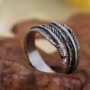 87887501910.jpg Antique Feather Ring