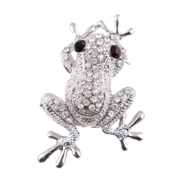 Fashion Diamond FROG PRINCE Brooch