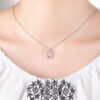 S925 Sterling Silver Droplet Clavicle Chain
