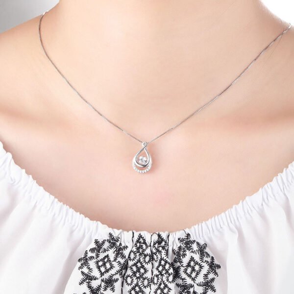 S925 Sterling Silver Droplet Clavicle Chain