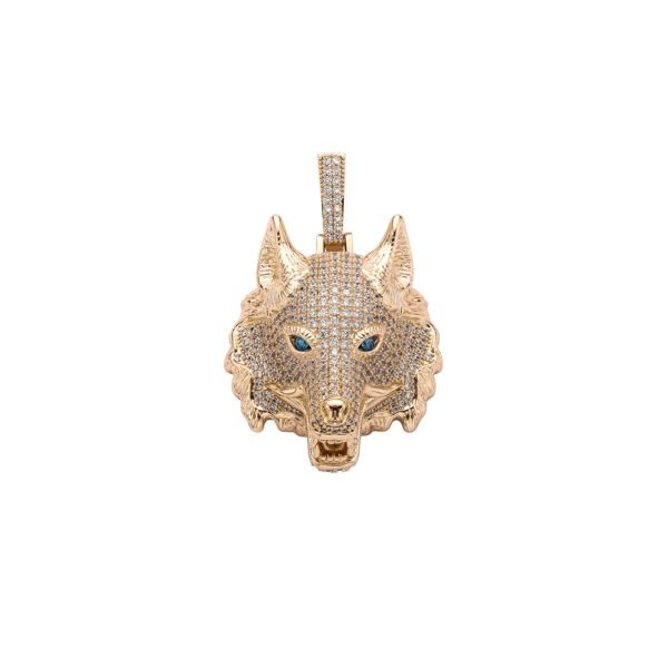 Wolf Head Necklace Pendant