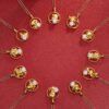 S925 Silver Gold Plated Rat Necklace Chinese Zodiac