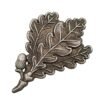Antique Oak Leaf Silver Plated Medal