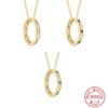 9254852b-6432-4381-bd0d-ce731508d690.jpg S925 Sterling Silver Circle Diamond-studded Necklace