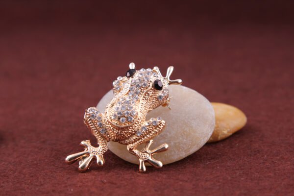 Fashion Diamond FROG PRINCE Brooch