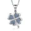 Sterling Silver Necklace Four Leaf Clover