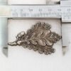 Antique Oak Leaf Silver Plated Medal